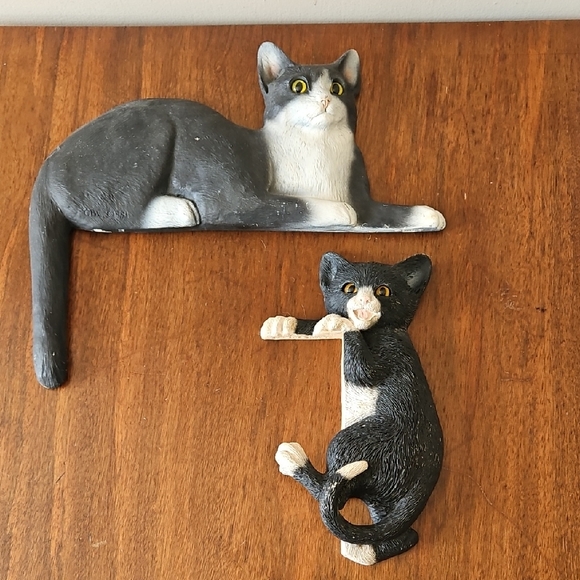 CBC & Young Concepts Other - Vintage 90's Door Topper Or Shelf Sitter  Tuxedo Cats By CBC & Young Concepts